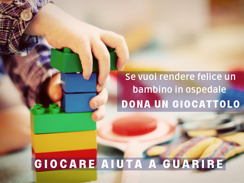 Dona un gioco o un libro per i bambini in ospedale